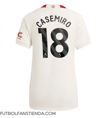 Manchester United Casemiro #18 Tercera Equipación Mujer 2023-24 Manga Corta